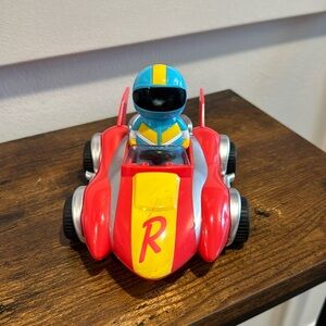 Ryan's World Race Car for 3 “ Figure Pull Back Action Bonkers Toy with Blue Ryan